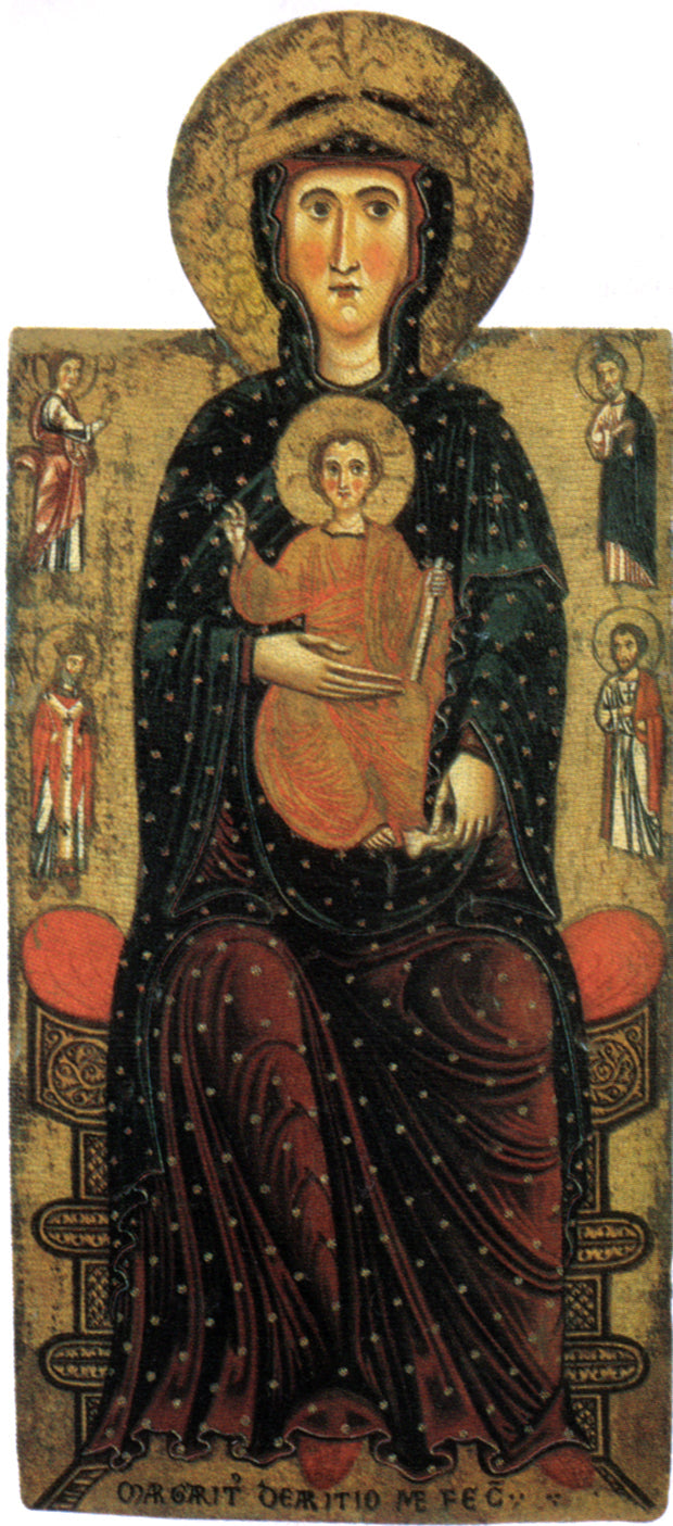 La Vierge et l'Enfant - Margaritone d'Arezzo image 1 reproduction de peinture à l’huile