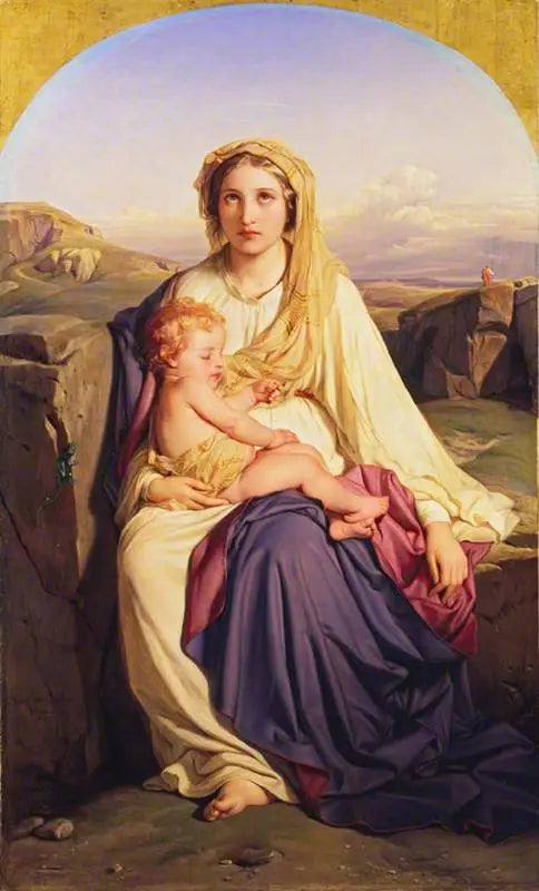 Jomfruen og barnet - Paul Delaroche