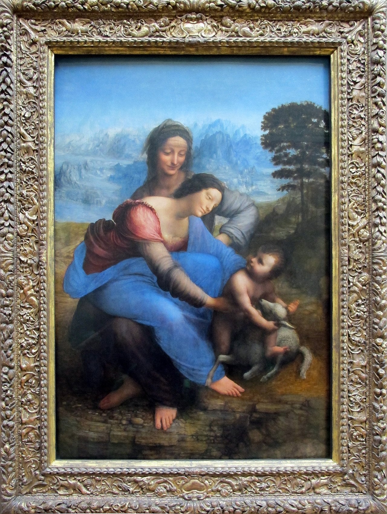 Jomfruen, Jesusbarnet og hellige Anna - Leonardo da Vinci