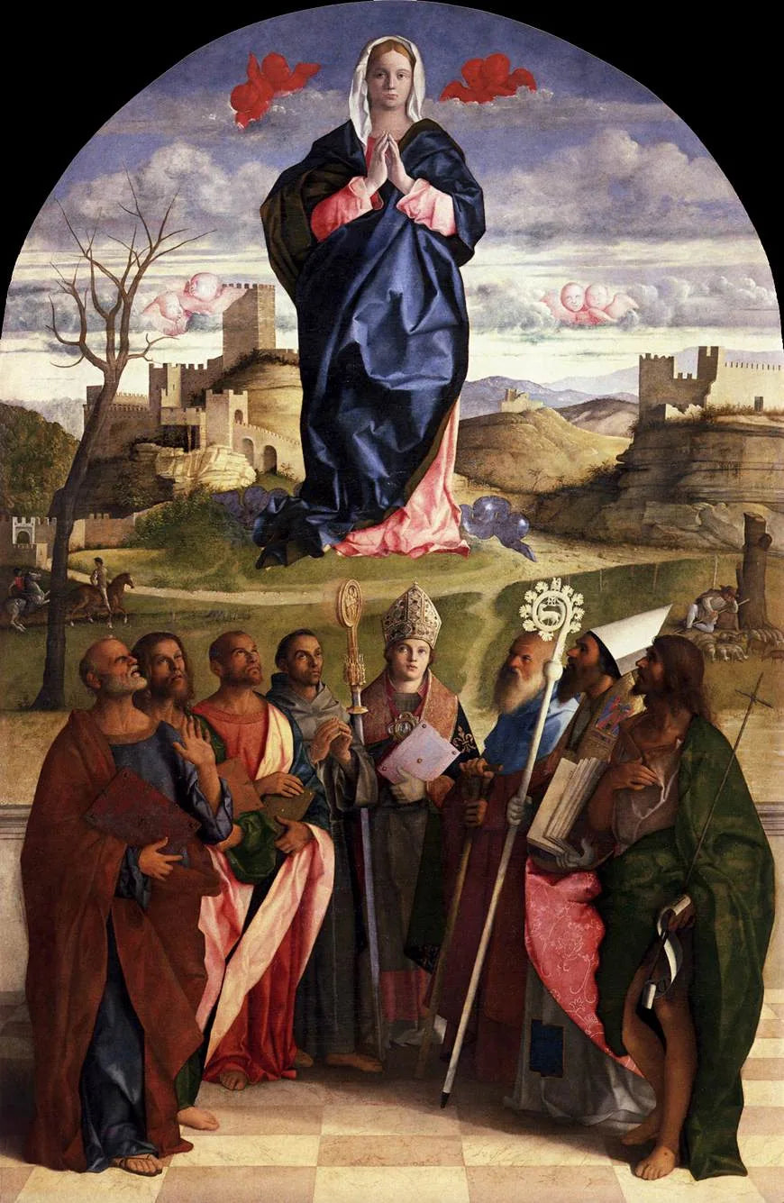 Jomfru Maria i herlighed med de hellige - Giovanni Bellini