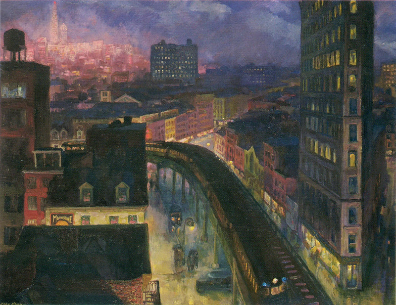 Byen set fra Greenwich Village - John Sloan