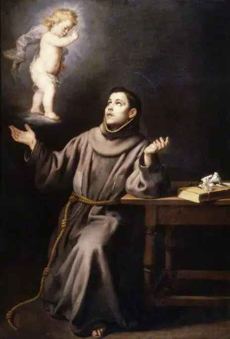 Saint Antoine de Padoue vision - Bartolomé Esteban Murillo