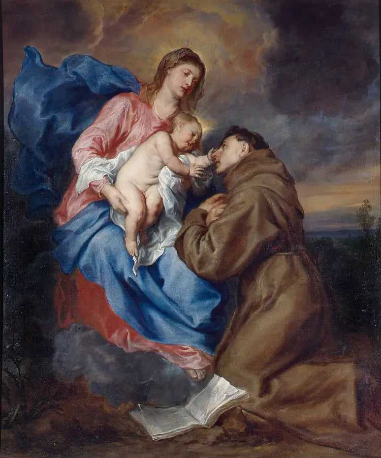 Saint Antoine de Padoue's vision, circa 1629 - Antoine van Dyck