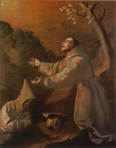 Saint Franciscus' vision - Francisco de Zurbarán