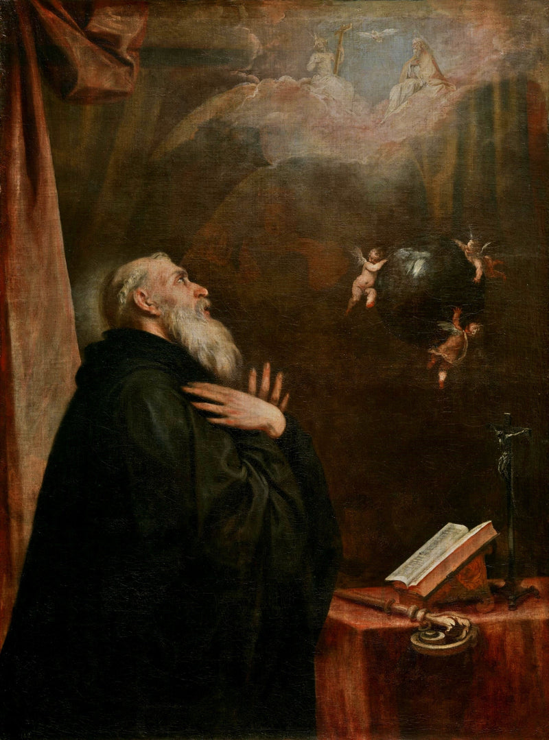 Globus og de tre engles vision ifølge Saint Benoît - Alonso Cano