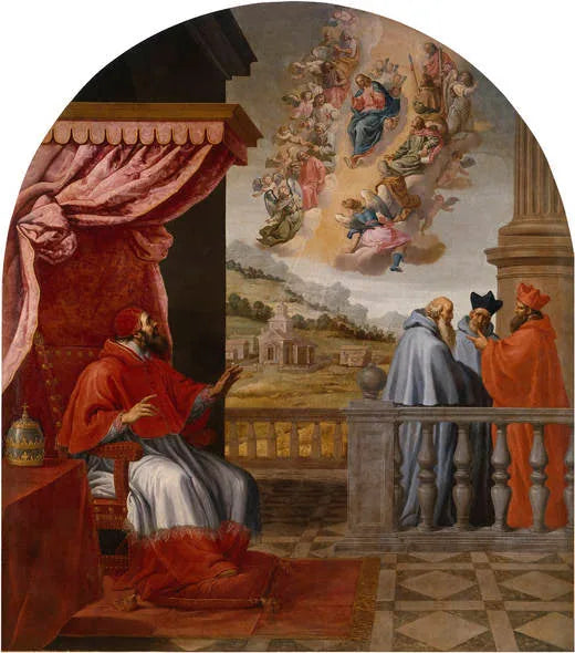 La vision du pape Victor III - Vincenzo Carducci image 1 copie peinte à la main à l’huile