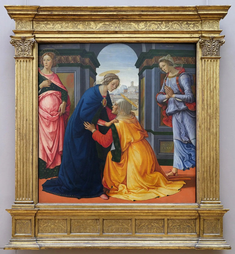 La Besøget med Maria-Jakob og Maria-Salomé - Domenico Ghirlandaio