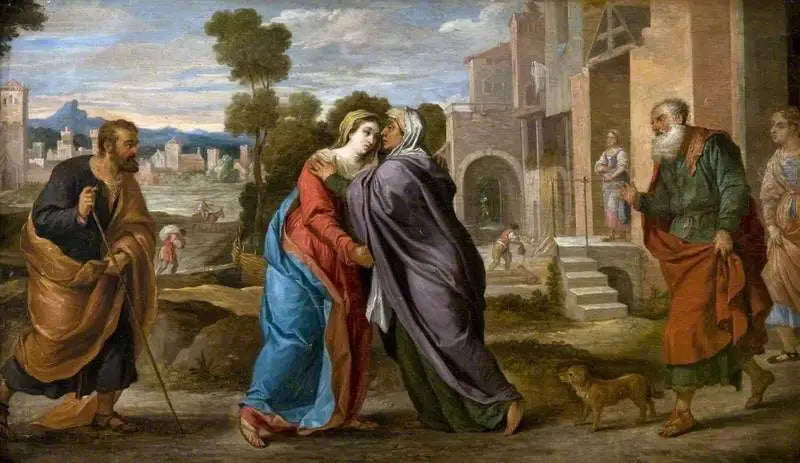La Visitation (efter Jacopo Palma il Vecchio) - David Teniers den Yngre