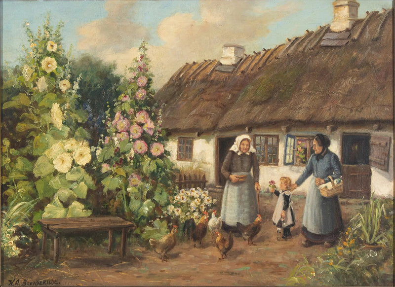 La visite - H. A. Brendekilde