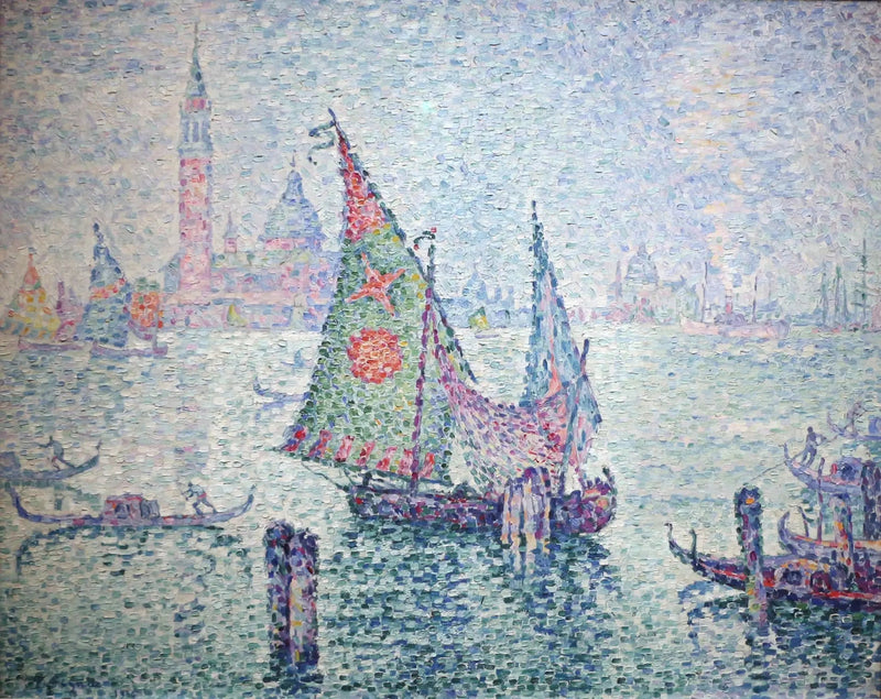 Den grønne sejl - Paul Signac