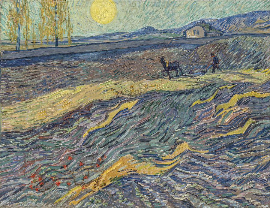 Pløjer på en mark - Vincent van Gogh