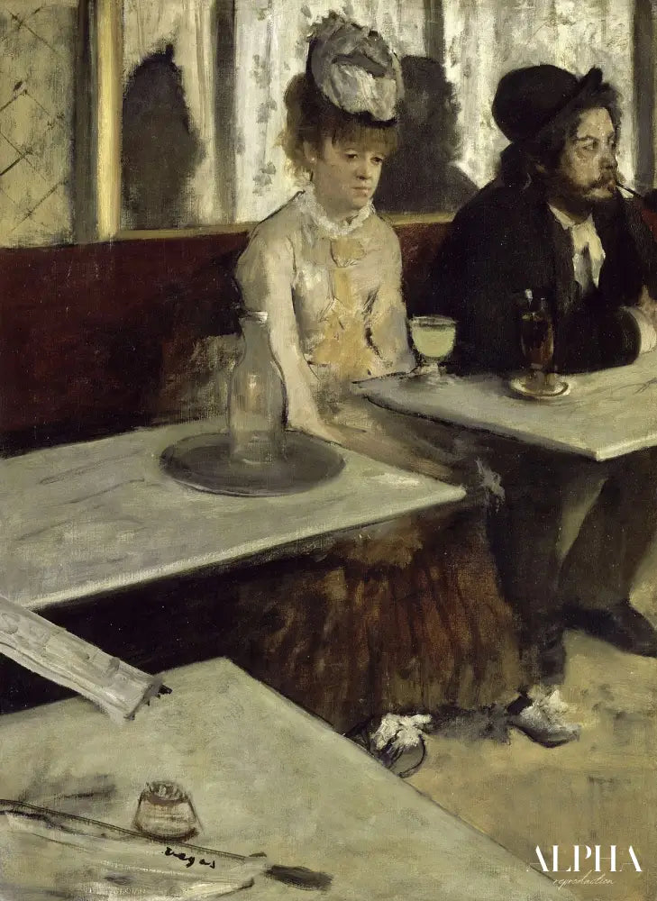 L'Absinthe - Edgar Degas - Reproductions de tableaux et peintures haut de gamme