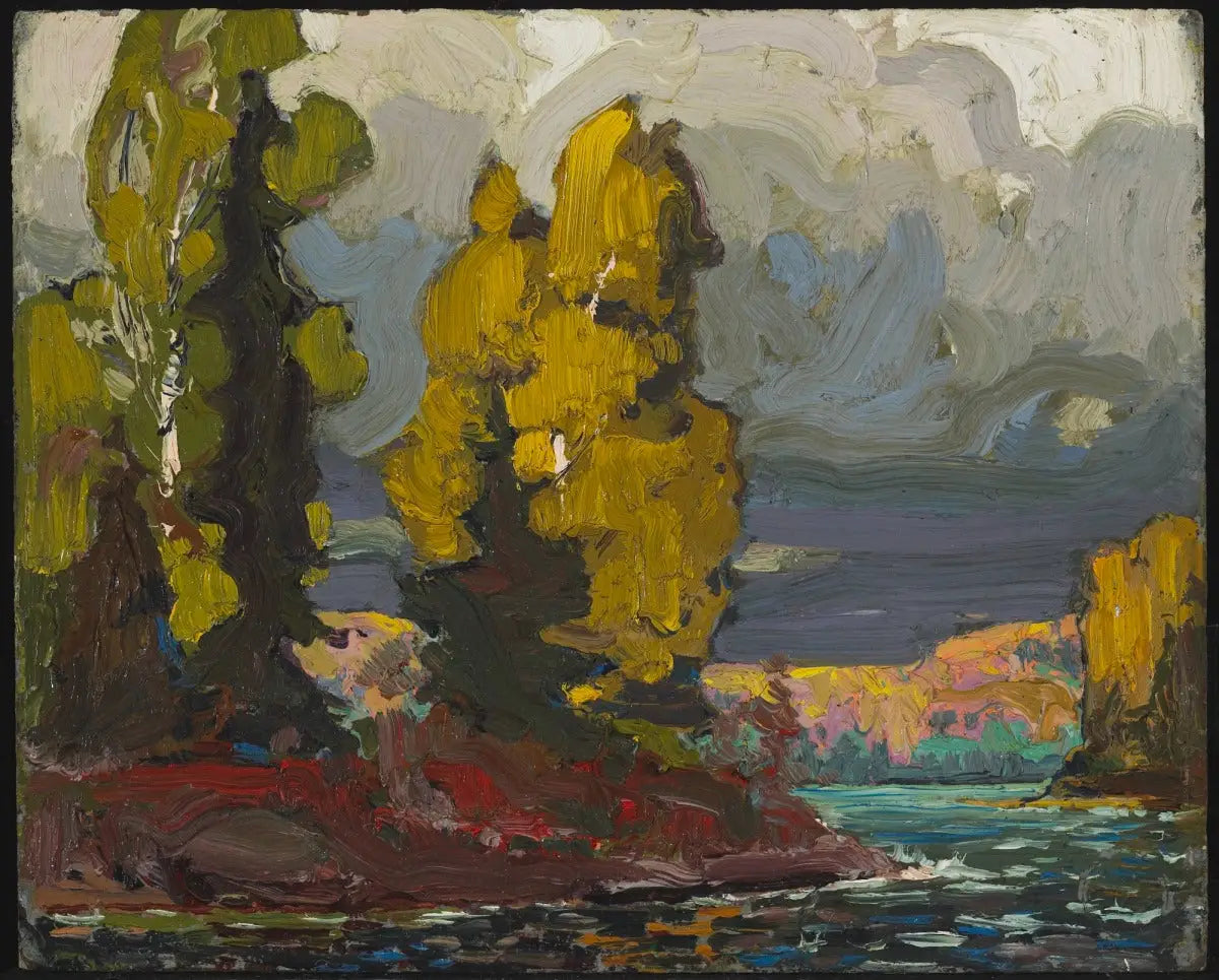 Lac aux peupliers - Tom Thomson image 1 copie peinte à la main à l’huile