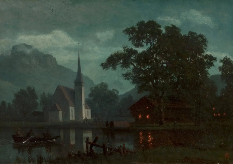 Lac des Quatre-Cantons, Schweiz - Albert Bierstadt