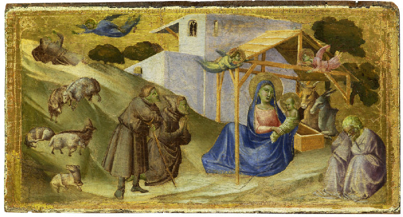 Betagelsen af hyrderne - Taddeo Gaddi