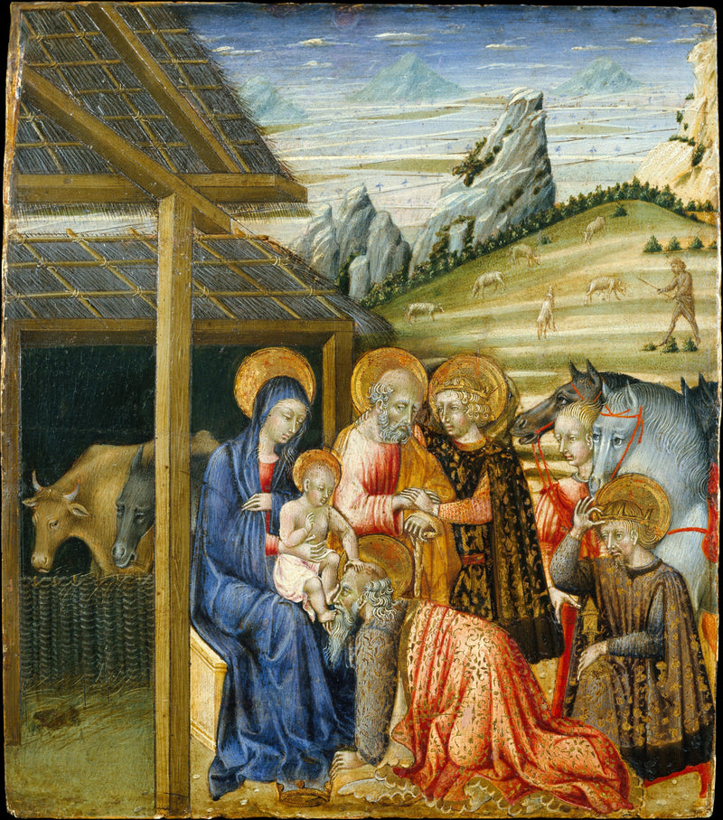 Hyrdningen af de vise mænd - Giovanni di Paolo