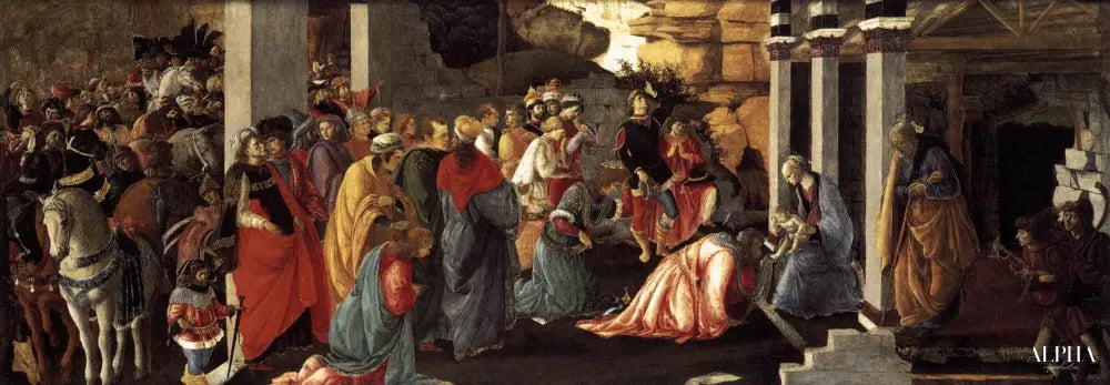 L'adoration des rois - Sandro Botticelli - Reproductions de tableaux et peintures haut de gamme