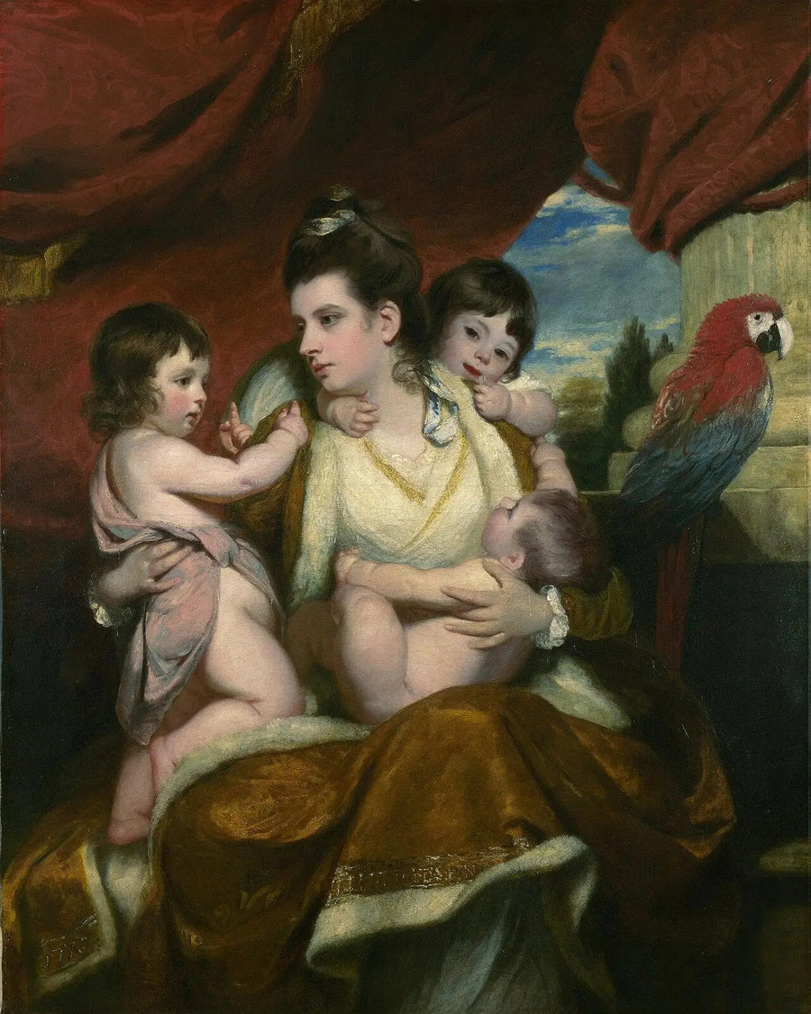 Lady Cockburn og hendes børn - Joshua Reynolds