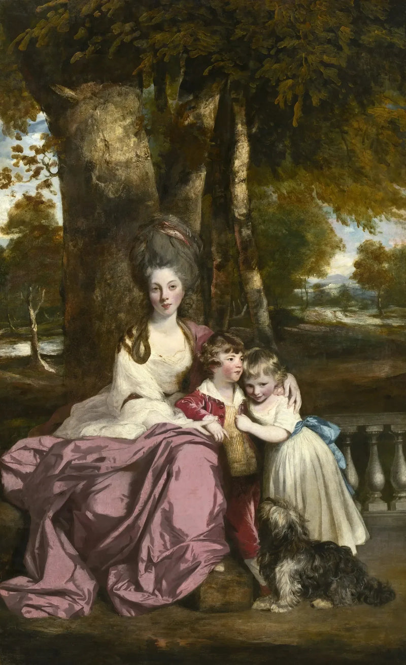 Lady Elizabeth Delmé og hendes børn - Joshua Reynolds