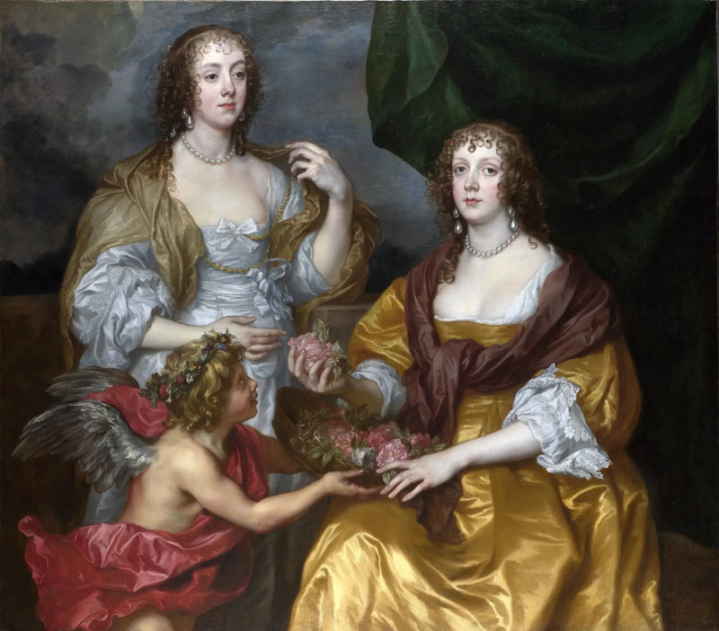 Lady Elizabeth Thimbelby og hendes søster - Antoine van Dyck