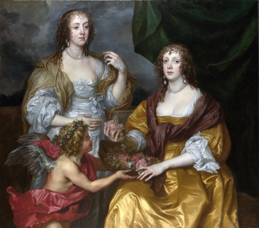 Lady Elizabeth Thimbelby og hendes søster - Antoine van Dyck