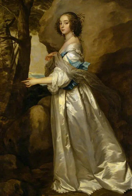 Lady Frances Cranfield, Lady Buckhurst, fremtidig greveinde af Dorset (død i 1687) - Antoine van Dyck