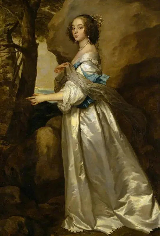 Lady Frances Cranfield, Lady Buckhurst, fremtidig greveinde af Dorset (død i 1687) - Antoine van Dyck