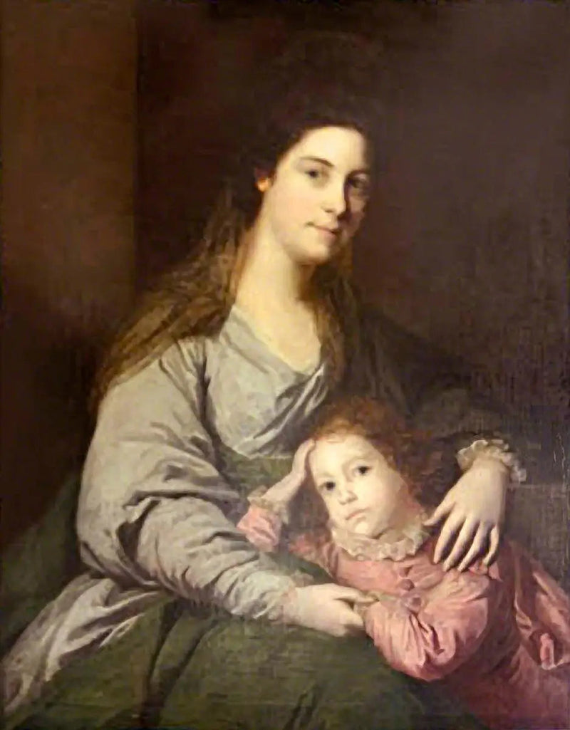 Lady Lepell Phipps (1723–1780) og hendes søn, Charles (?) (1753–1786) - Joshua Reynolds