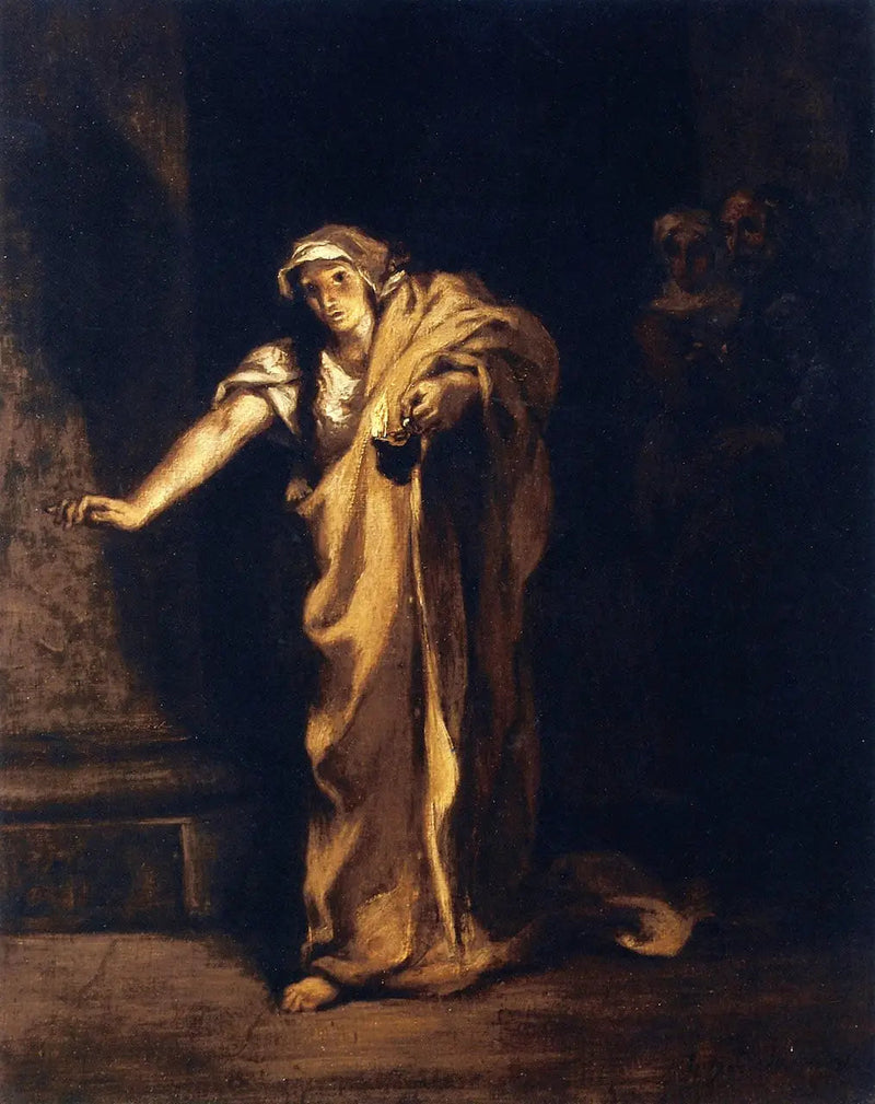 Lady Macbeth går i søvne - Eugène Delacroix