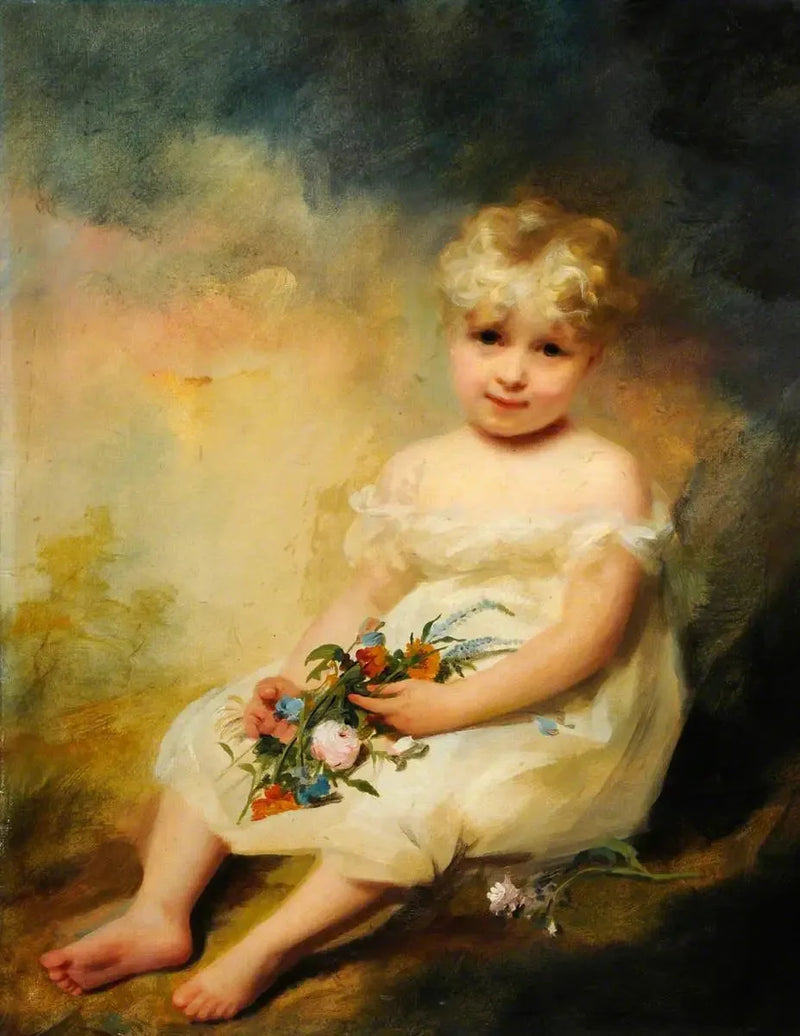 Lady Mary Lyon, datter af greve af Strathmore - Henry Raeburn