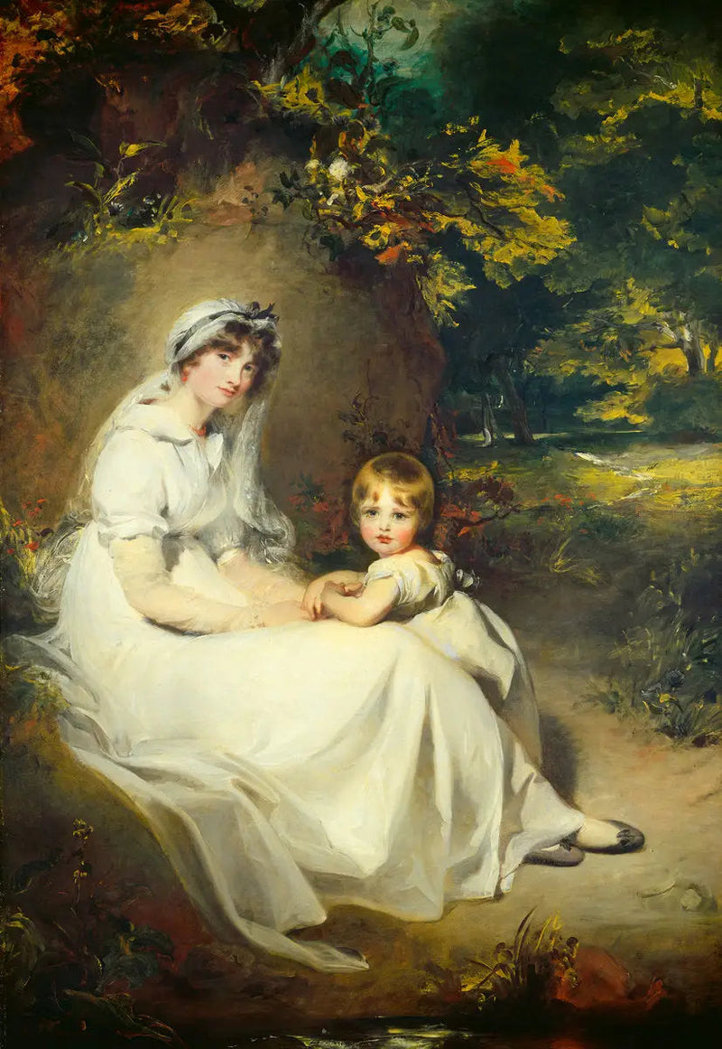 Lady Mary Templetown og hendes ældste søn - Thomas Lawrence
