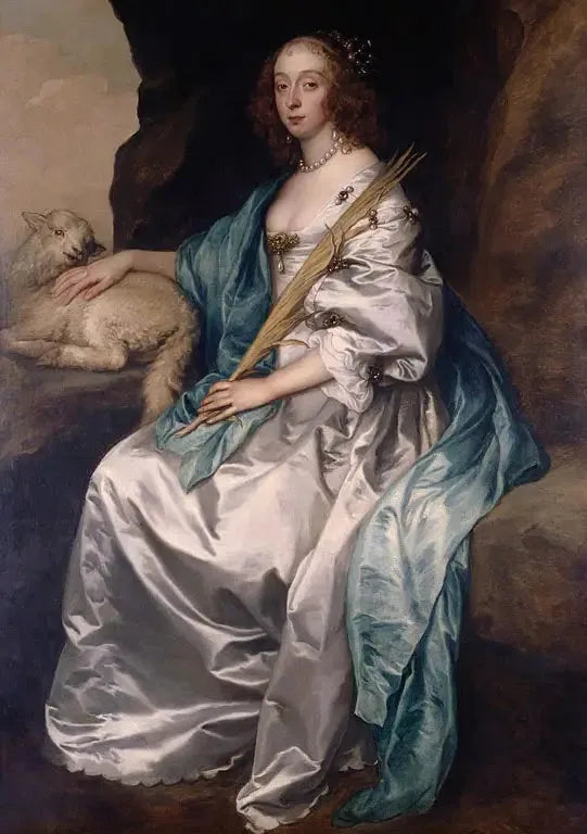 Lady Mary Villiers, hertuginde af Richmond og Lennox (1622-1685) - Antoine van Dyck