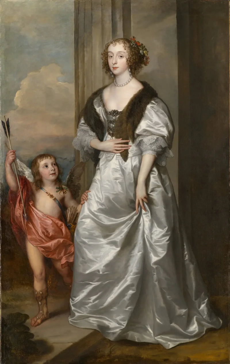 Lady Mary Villiers, fremtidig hertuginde af Richmond og Lennox, med Charles Hamilton, Lord Arran - Antoine van Dyck