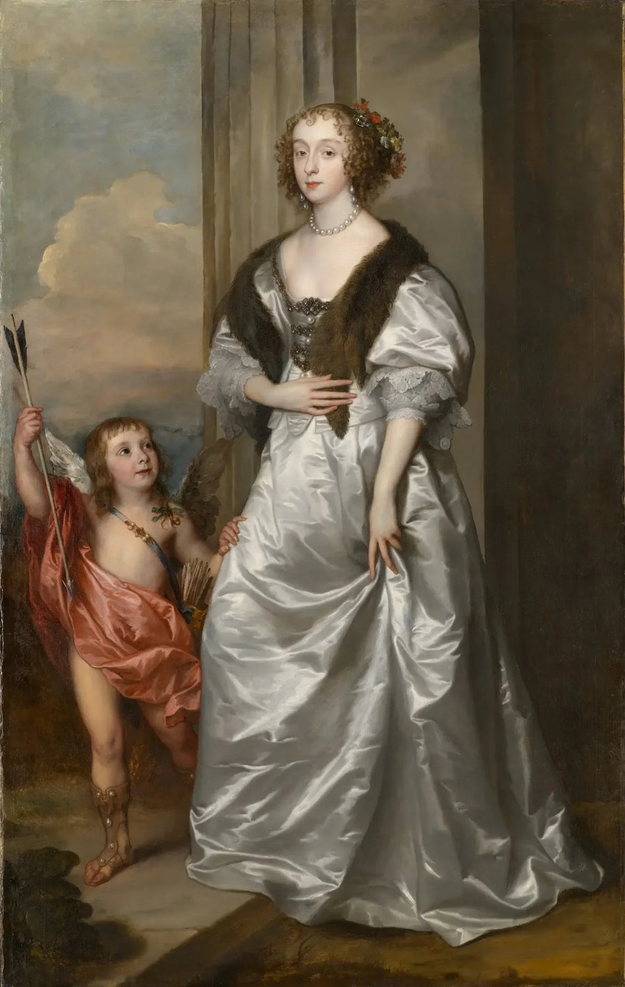 Lady Mary Villiers, fremtidig hertuginde af Richmond og Lennox, med Charles Hamilton, Lord Arran - Antoine van Dyck