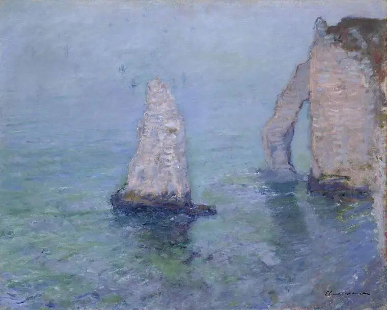 Klippespidsen og Aval-porten, Étretat - Claude Monet