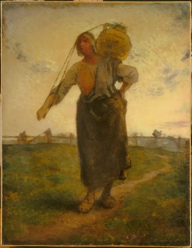Normand malkepige i Gréville - Jean-François Millet