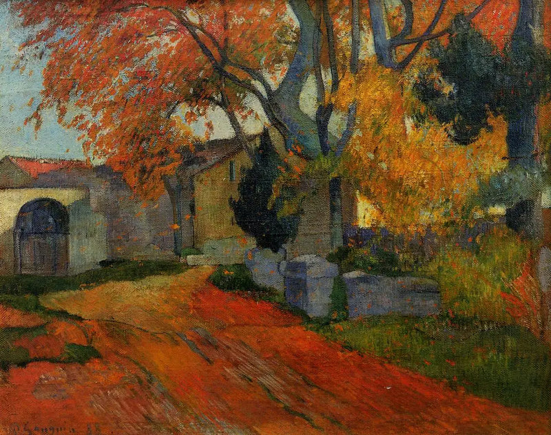 Alleen ved Alyscamps - Paul Gauguin