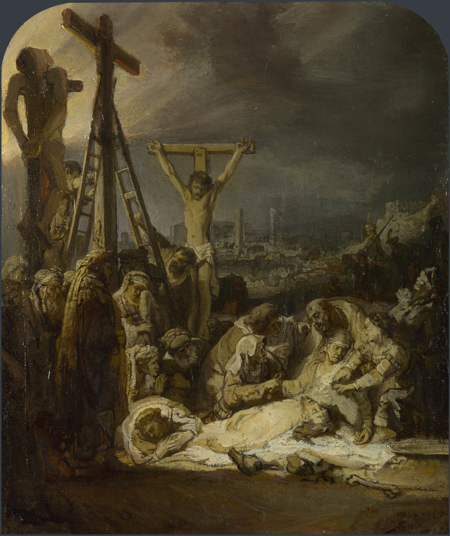 Klagen over den døde Kristi krop - Rembrandt