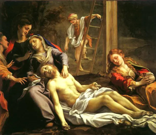 Klagesang over den døde Kristus - Antonio da Correggio