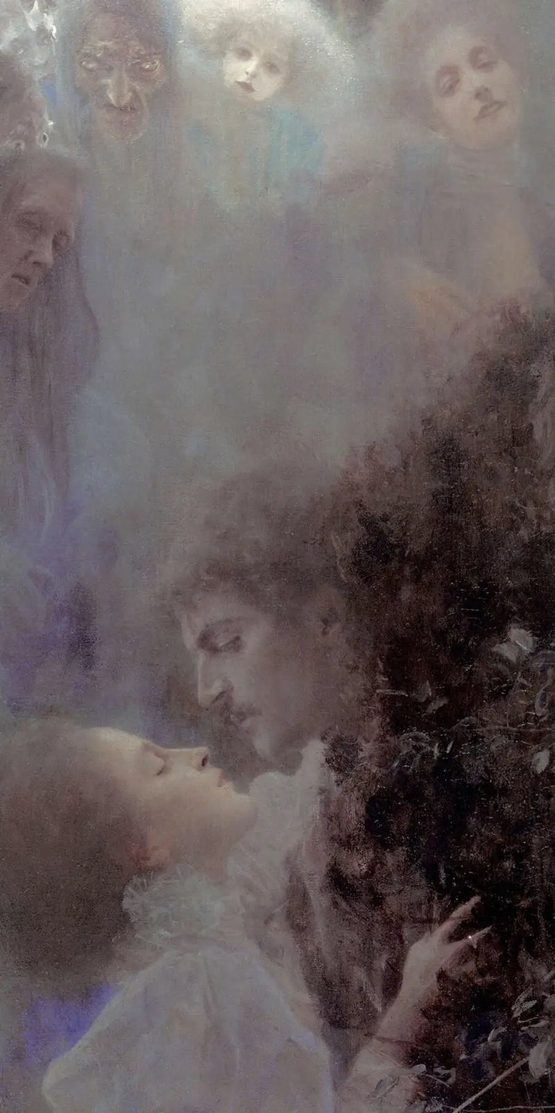 💘 Kærlighed (detalje) – Gustav Klimt (omkring 1895)