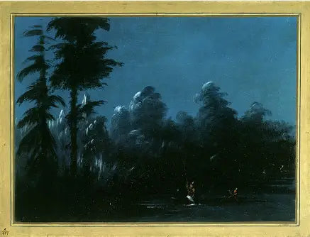 Lancer au clair de lune - Chaco - George Catlin - Alpha Reproduction