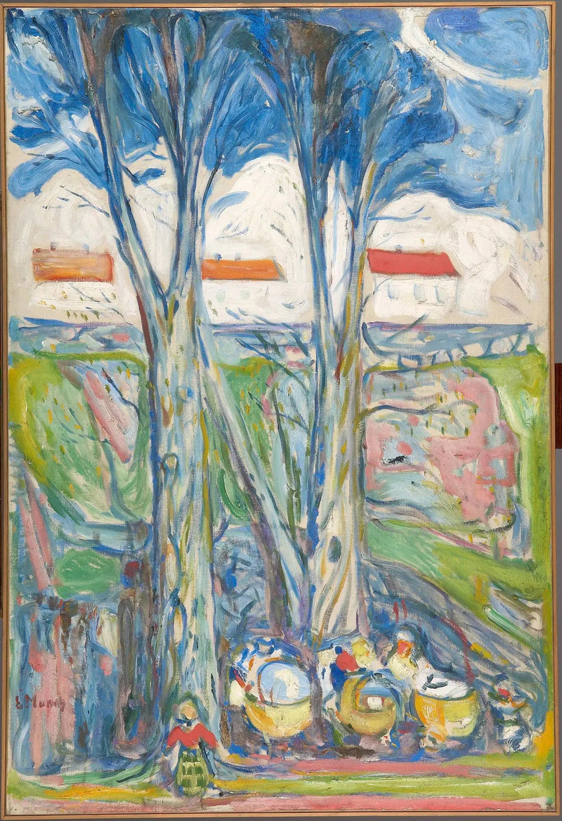 Landeaunder store træer - Edvard Munch