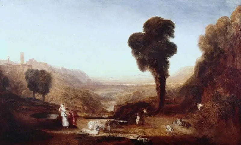 Landskab: Kristus og Samaritansk kvinde - J. M. W. Turner