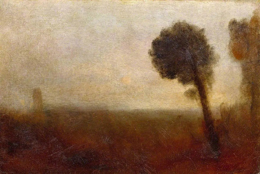 Landskab med et træ til højre - J. M. W. Turner