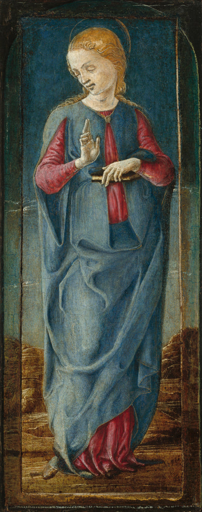 L’Annonciation avec saint François et saint Louis de Toulouse [panneau central droit] - Cosmè Tura - Alpha Reproduction