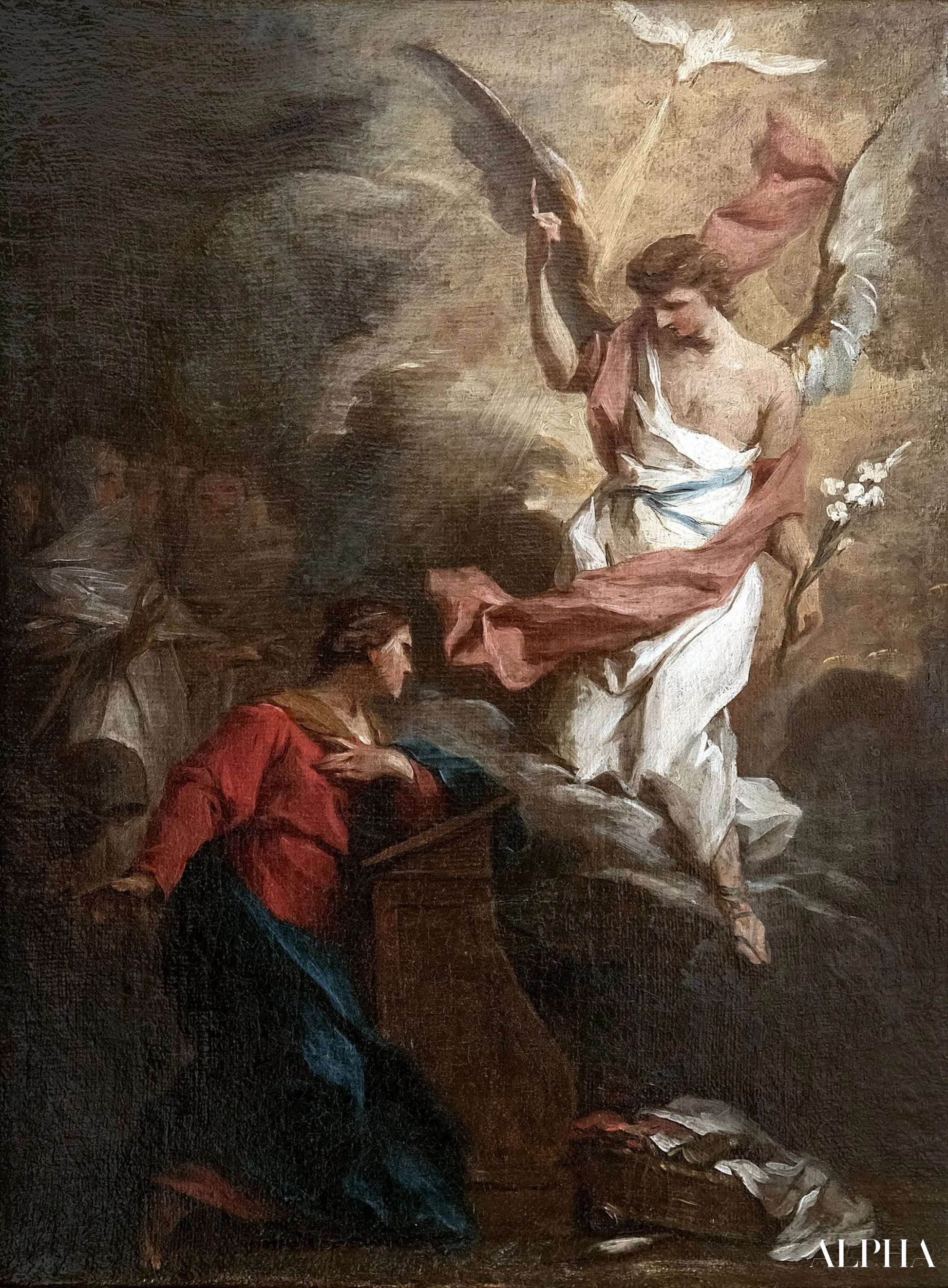 L’Annonciation en présence d’Ammantate - Pierre Subleyras Reproductions de tableaux à la peinture à l’huile