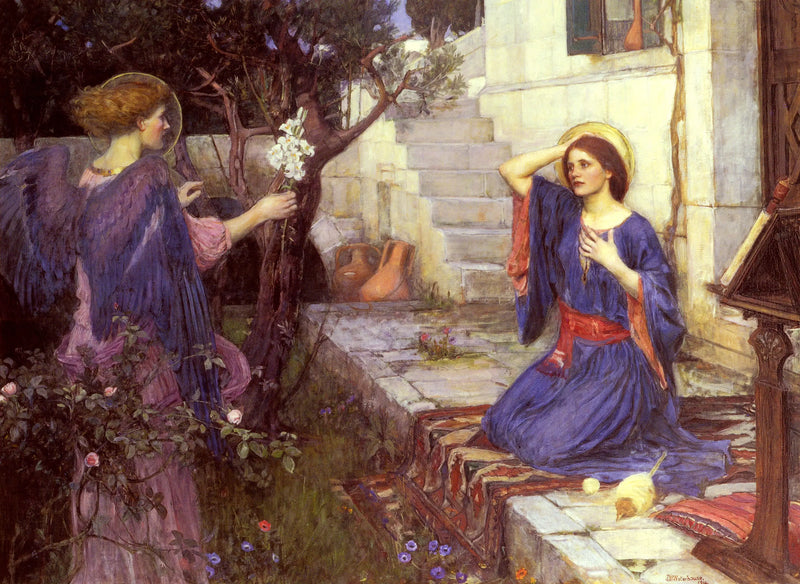 'L'Annonciation - John William Waterhouse'