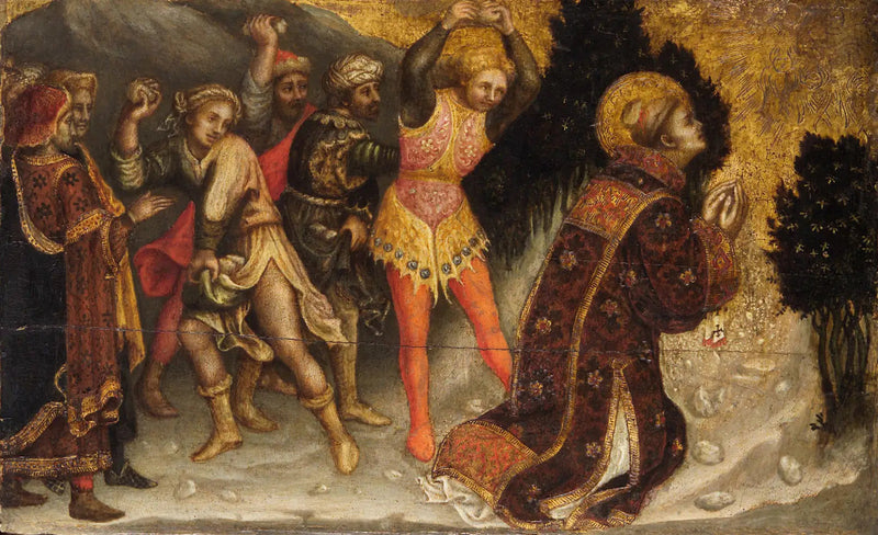 Saint Stefan's Stening - Gentile da Fabriano
