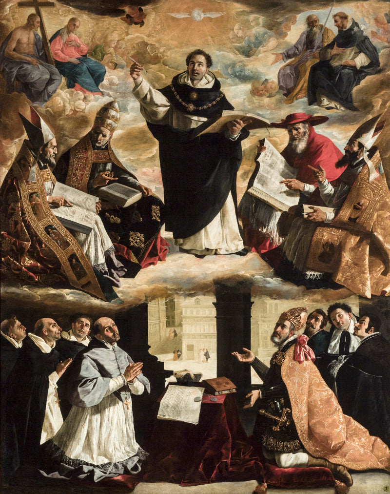 Saint Thomas Aquinas' Apoteose - Francisco de Zurbarán