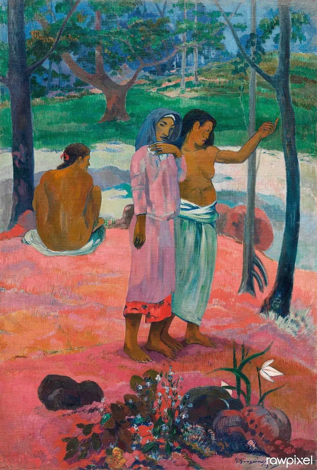 Reproduction du tableau « L'Appel - Paul Gauguin » par Alpha Reproduction en peinture à l’huile